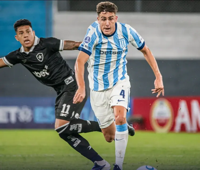 Racing cayó con Botafogo y se complicó en la Copa Sudamericana