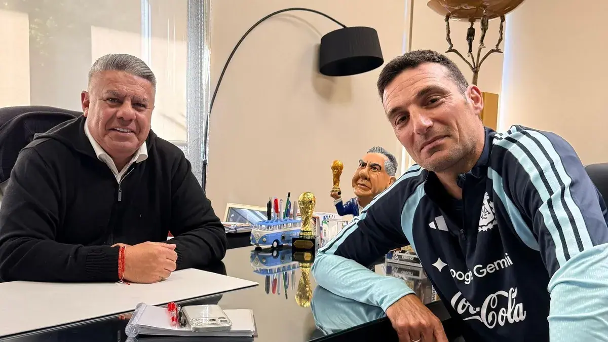 Scaloni se reunió con Tapia: “Enfocados y en modo Mundial”
