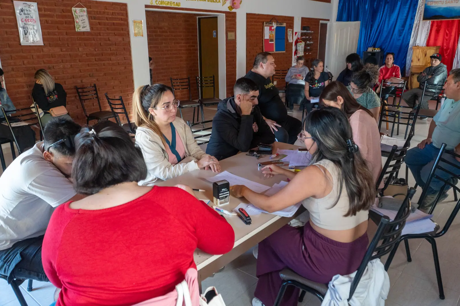 Jornada territorial en el Área 13 de Rawson