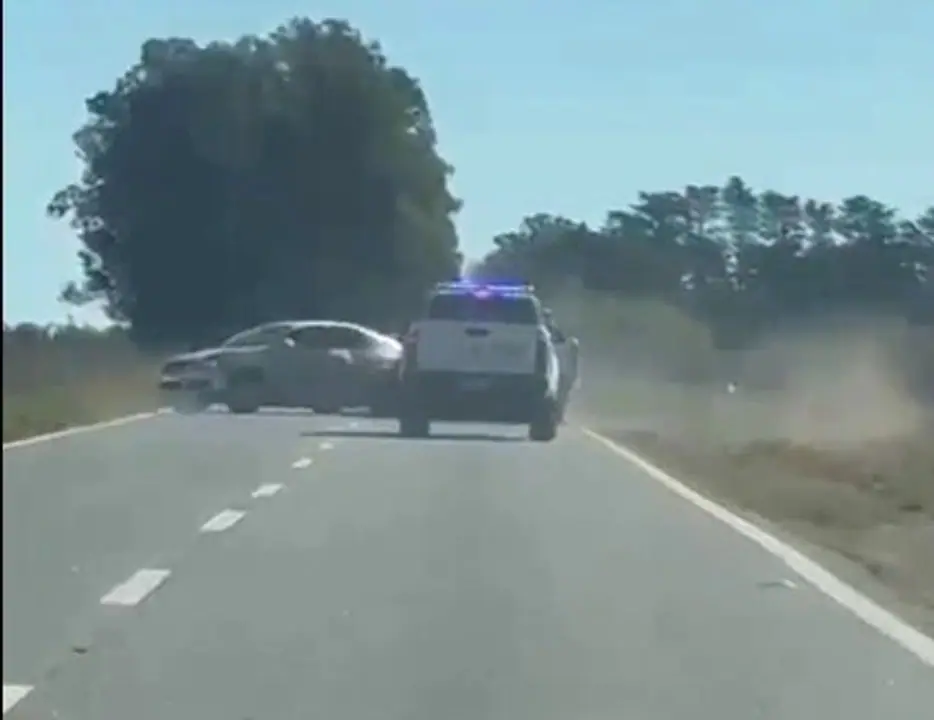 Persecución, choque y tiros en Junín