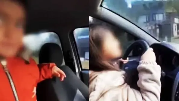 Inhabilitaron al hombre que filmó a su hija de 9 años manejando en Chubut