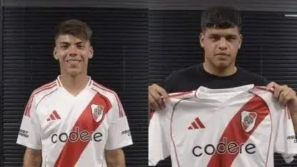 Las dos jóvenes promesas de River que firmaron su primer contrato profesional