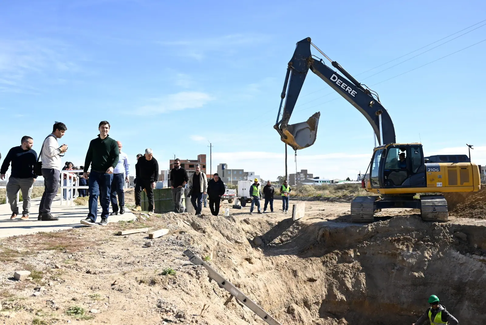 Torres destacó los avances de la Circunvalación y aseguró que “es una obra fundamental para Puerto Madryn”