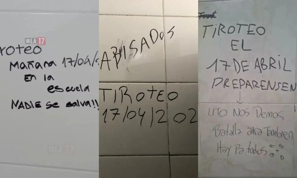 Madryn: las amenazas de tiroteos en escuelas ya derivaron en allanamientos a menores