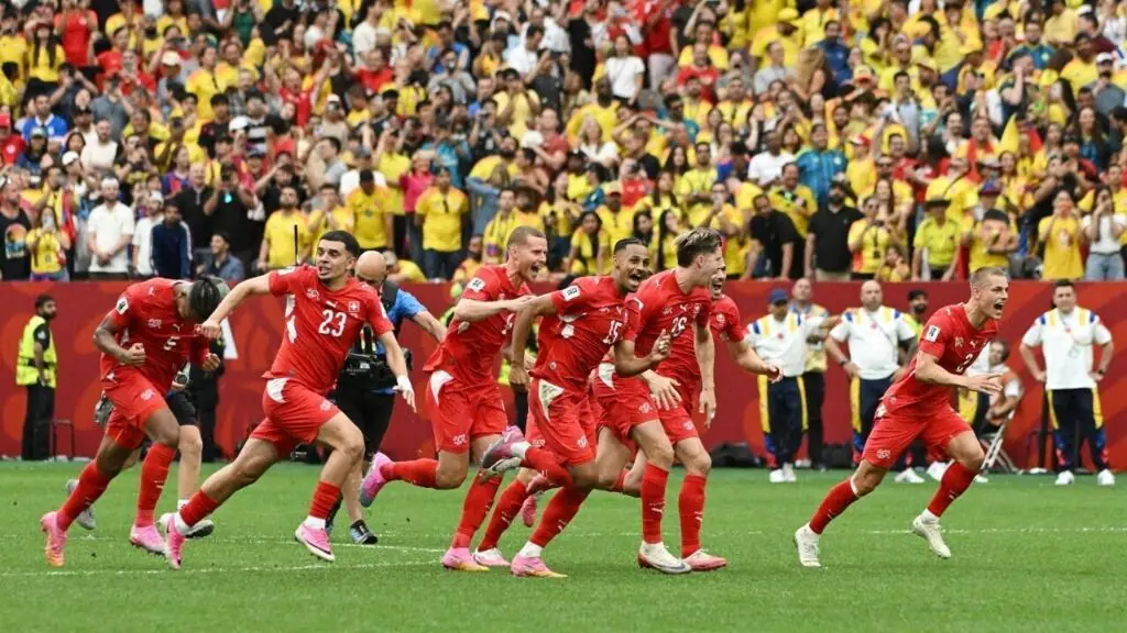 Suiza eliminó en penales a Colombia y enfrentará a Argentina