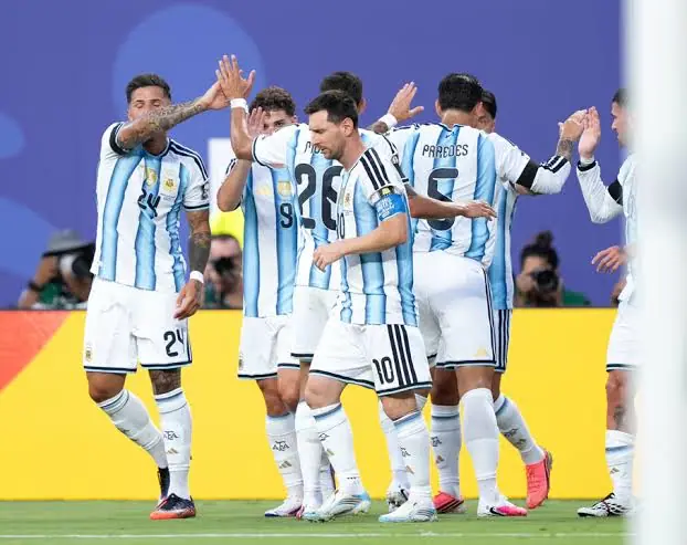 La Selección argentina se entrenó por última vez en Kansas