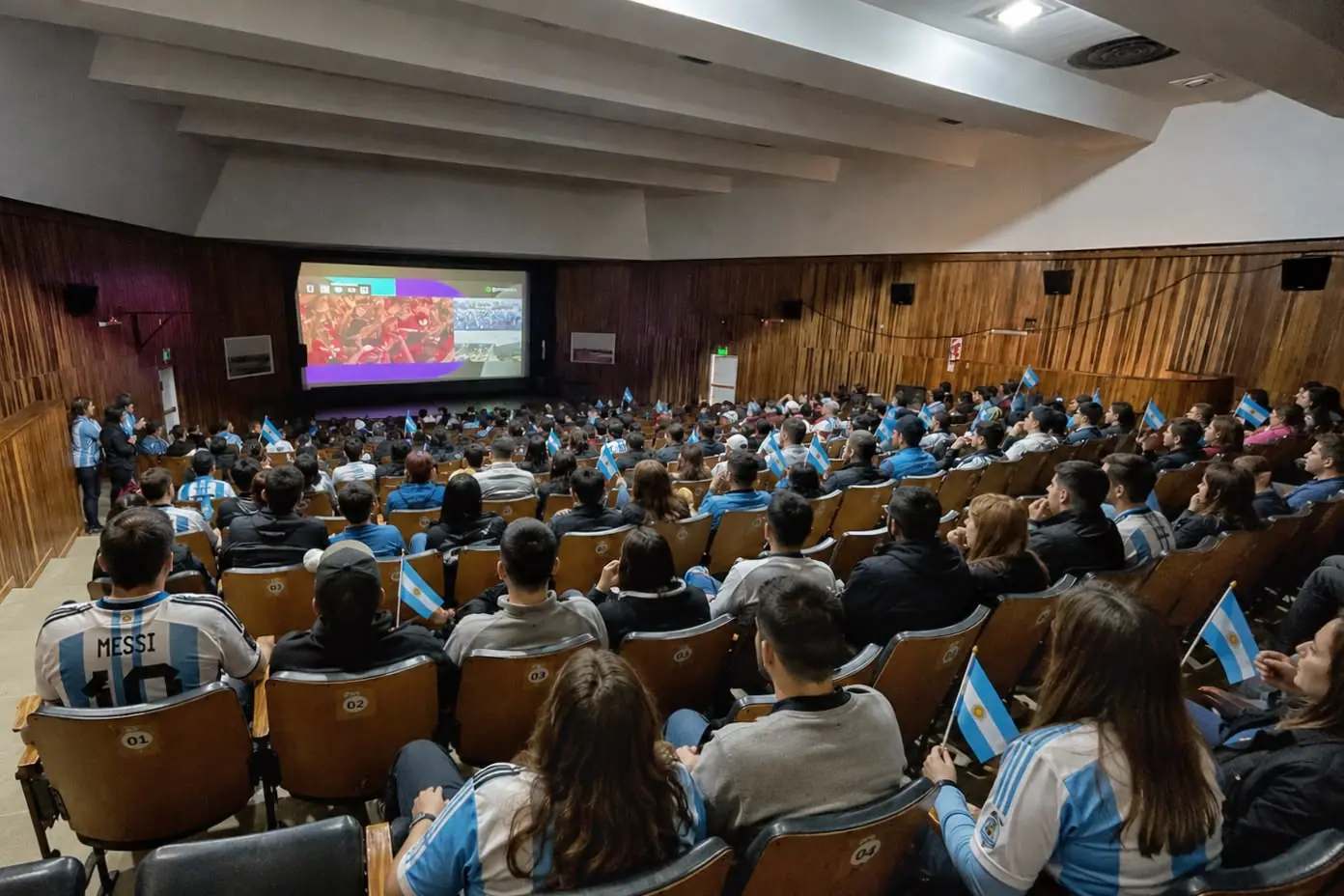Este sábado Rawson volverá a alentar a la Selección desde el Cine Teatro