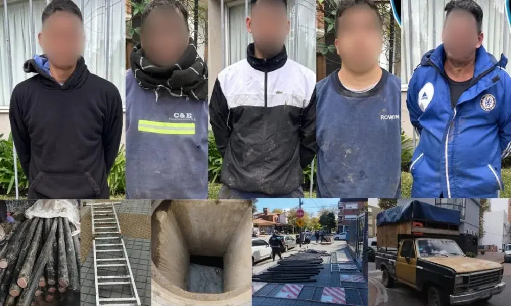 Golpe al robo de cables subterráneos: cinco detenidos tras persecución de película