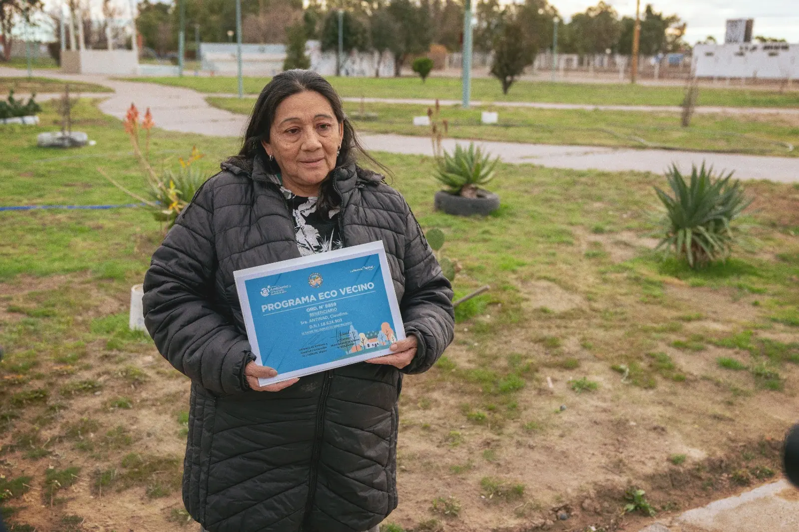 Eco Vecinos distinguió a Claudina Antinao