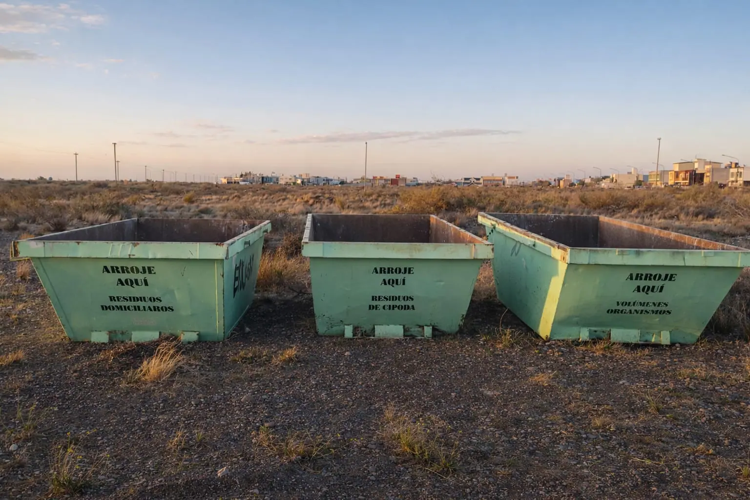 Reubicaron en Playa Unión los volquetes