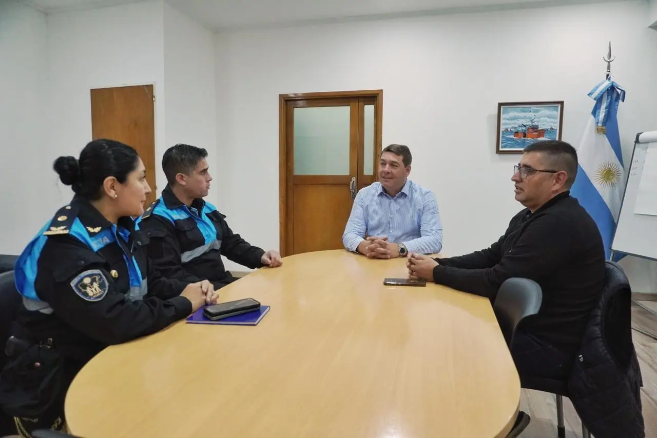 Biss recibió a la nueva cúpula de la Comisaría de Playa Unión