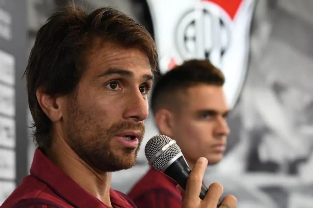 Leonardo Ponzio dirigió su primera práctica como entrenador de River
