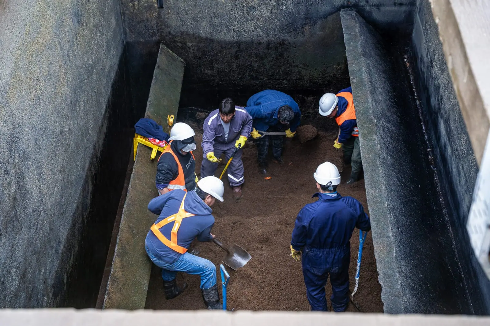 La Cooperativa de Rawson realiza trabajos de acondicionamiento en la Planta Potabilizadora