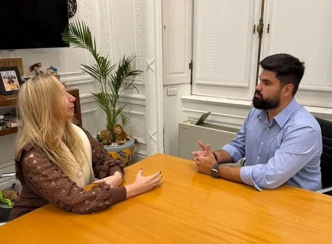 Karina Milei recibió a Fabián Fernández para definir agenda de trabajo