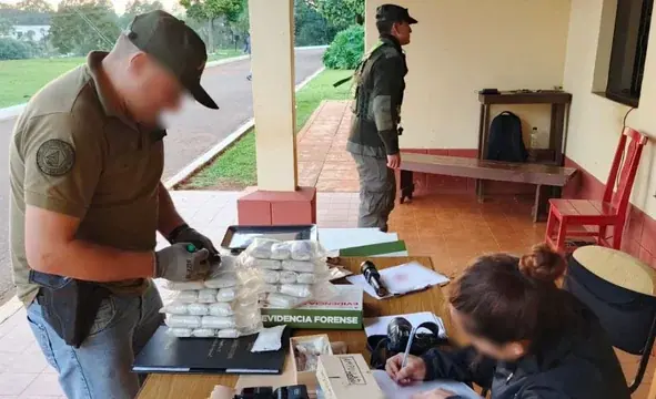 Decomisaron casi una tonelada de marihuana en un operativo en Misiones